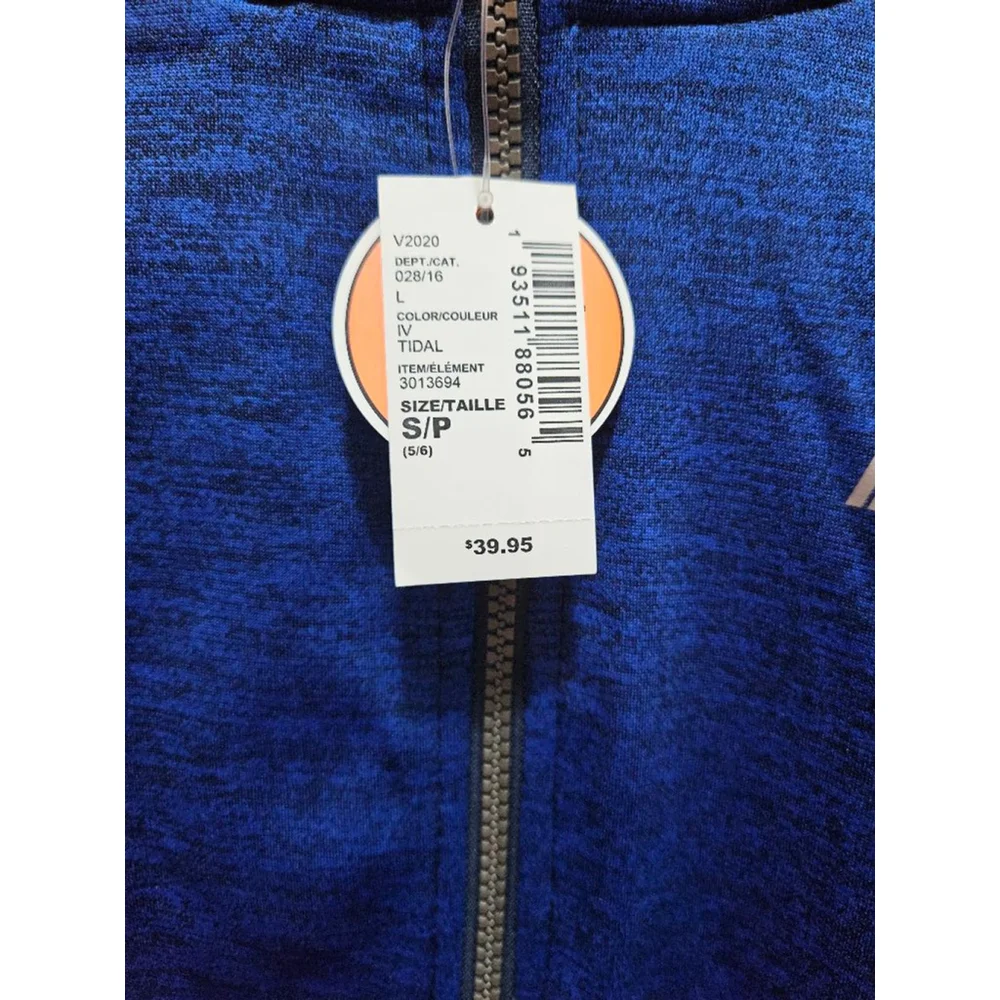 The Children's Place Sport Jacket Boys 5/6 Blue Black New